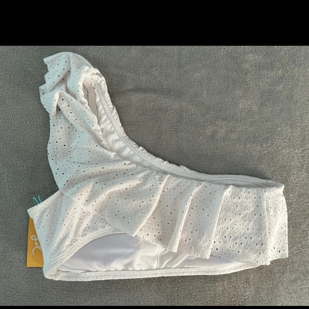 Kona Sol White One-Shoulder Swim Top - Picture 2 of 2